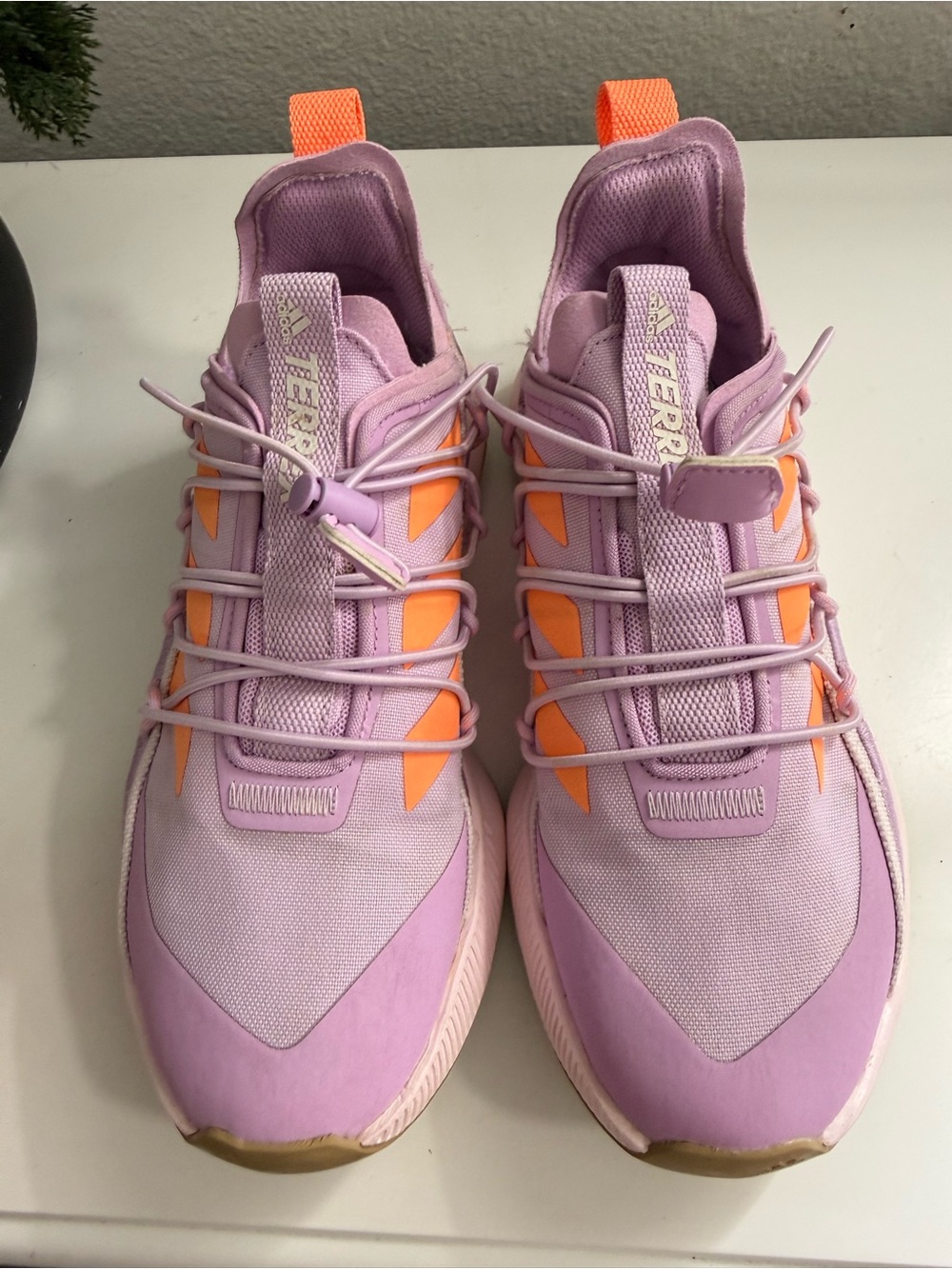 adidas Women size 7 terrex voyager 21 canvas travel tLavender and Orange Trail - Picture 9 of 11